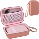 co2CREA Hard Travel Case Replacement for Fujifilm Instax Mini Link 3 2 1 Smartphone Printer (Rose Pink Case)