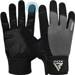 RDX Weight Lifting Gloves Gym Workout, Full Finger Touch Screen, Breathable Anti Slip Padded Palm, Fitness Strength