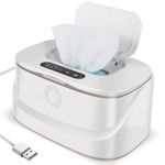 Baby Wipes Warmer, Wet Wipe Warmer for Babies,Larger Capacity Wipe Dispenser,3 Level Temperature Control Diaper Wipes Warmers with Night Light for Newborn Baby Boy Girl
