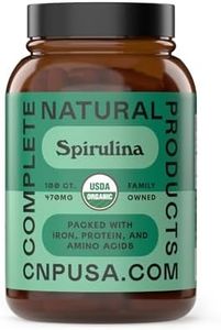 Pure Hawaiian Blue Green Spirulina Powder Capsules - 470mg Capsules 100 Pills, Non GMO, Natural