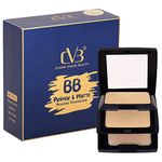 CVB C94 BB Primer & Matte Powder Foundation Lightweight Pressed Makeup Base with Long Lasting Finishing Coverage (02, Soft Ivory)