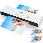 VEVOR Laminator, 13-inch Laminating Machine, 4 Rollers Hot and Cold Thermal Laminator, Quick Warm-up, Fast Laminating Machine with 3 mil Lamination Films for Home, Office, School