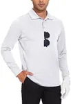 JWM Men's Long Sleeve Golf Polo Shirts - Athletic Casual Travel Performance Collar Shirts Lightweight Quick Dry UPF50