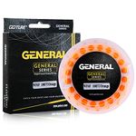 Goture 8 wt Floating Fly Line with 2 Welded Loops, Weight Forward Saltwater Freshwater Fly Fishing Line, 100FT Orange