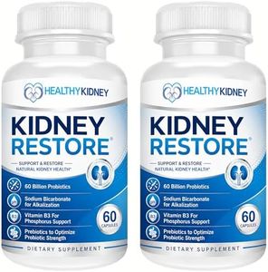 Kidney Cleanse Detox & Repair - Formulated by Kidney Health Expert Living w/Transplant - US Made Kidneys Support Supplement, Detox & Flush - Renal Vitamins 120 Capsules