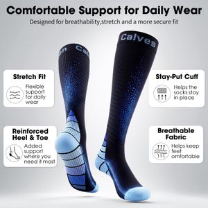 Calves Kelson Compression Socks, 2 Pairs – Supportive Athletic Fit