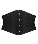 YIANNA Women Waist Trainer Belt - Slimming Sauna Waist Trimmer Belly Band Sweat Sports Girdle Belt Weight loss, YA8002-2-Black-S