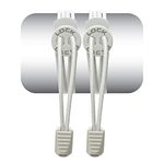 Lock Laces - Elastic No Tie Shoelaces, One Size Fits All, for Kids and Adults, Elastic No Tie Shoe Laces (Special Edition), Solid White, OSFA