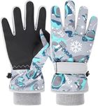 HNGEMSY Waterproof Kids Gloves Wint