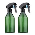 Yebeauty Plant Mister Spray Bottle, 2Pcs 10oz Fine Mist Plant Atomizer Watering Sprayer Bottle for Gardening Cleaning Solution with Top Pump Trigger Water, Green