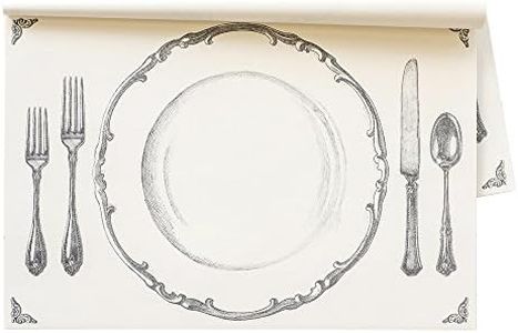 Hester & Cook Perfect Setting Paper Placemat - Disposable Place Mats for Parties or Weddings - 18 Sheets Made in USA