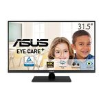 ASUS 31.5” 4K HDR Eye Care Monitor (VP327Q) – UHD (3840 x 2160), 99% sRGB, HDR-10, Adaptive-Sync, Speakers, DisplayPort, HDMI, Flicker Free, Blue Light Filter, VESA Mountable