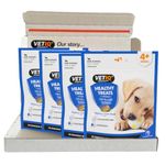 VETIQ Healthy Treats Denti-Care Teething For Puppies 4+ Weeks, Tasty Treats to Help Soothe Irritated Gums & Freshen Breath, 50 g (Pack of 4)