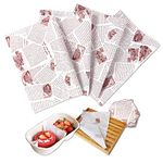 100Pcs Deli Wax Paper Sheets, XIACIBDUS Grease Proof Sandwich Wrap Paper, Waterproof Picnic Food Basket Liners for Snacks Outdoor Party Barbecue Restaurants, 10 x 14 Inch