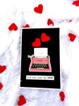 Crafted Forever My Type Greeting Card with envelope 4X6 inches for Anniversary/Valentine Day/spouse birthday/partner birthday heavy paper used, inside blank