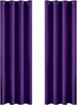 MIULEE Purple Blackout Curtains for