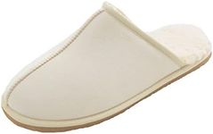 CLPP'LI Mens Slip on Slippers - Beige - 8