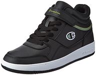 Champion Men's Vintage Rebound Sneakers, Nero Verde Kk004, 11.5 UK