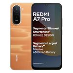 REDMI A7 Pro 4G (Sunset Orange, 4GB RAM, 64GB Storage) | Segment's Slimmest Smartphone | Segment's Largest 6300mAh Battery| Segment's Largest 17.53cm and Smoothest 120Hz Display