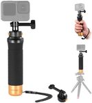 NEEWER Quick Release Floating Hand Grip for Action Camera, Underwater Handle Mount with Detachable Camera Mount Adapter Wrist Strap, Compatible with GoPro Hero 13 12 11 10 9 DJI Osmo AKASO, GP23