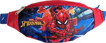 Spider-Man Little Boy Fanny Pack - Kids Phone Pouch Waist Bag, Red-Blue, Small