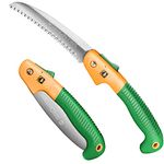 GRÜNTEK Folding Hand Saw Shark - Camping/Pruning Saw for Effortless Cutting