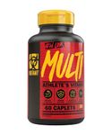 MUTANT Multi Vitamins - Men's Multivitamin for Hardcore Athletes & Body Builders, Supports Muscle Function, Energy Metabolism, Immune Health with 70 Vitamins Minerals Antioxidants, 60 Caplets