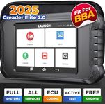 LAUNCH X431 Creader Elite 2.0 BBA OBD2 Car Scanner for B-M-W/Mercedes-Ben-z/V-W/Au-di/May-bach/Mini/Rolls-Royce, Full System Bidirectional Scan Tool, ECU Coding, Full Reset Services, Free Update