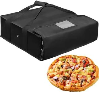 MUSONG Insulated Pizza Delivery Bag, Heavy-Duty Foldable Cooler Tote, Recycled Material Food Carrying Bag for Groceries, Camping, Picnics & Daily Use, Unisex Design