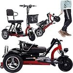 Foldable Lightweight 3-Wheel Mobility Scooter - Up to 45km Battery Life - Comfortable Seat - Ideal for Elderly & Disabled