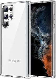 JETech Case for Samsung Galaxy S22 Ultra 5G 6.8-Inch, Non-Yellowing Shockproof Bumper Protective Phone Cover, Anti-Scratch Hard PC Back (Clear)