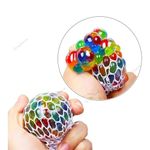 GRAPHENE Squishy Stress Ball for Kids Squeeze Toy for Pressure Relieve, Anti-Stress Anti Anxiety Multicolor Magic Mesh Ball Return Gifts (Pack of -2)