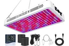 HONORSEN 3000W LED Grow Light Full Spectrum Double Switch Plant Light for Hydroponic Indoor Plants Veg and Flower (10W LEDs 300Pcs)