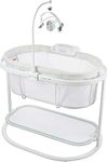 Fisher-Price Baby Bedside Sleeper Soothing Motions Bassinet with Lights Music Vibrations & Toy Mobile for Newborns 0+ Months, Sweet Snugamonkey