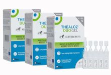 90 Thealoz Duo Gel (Single Dose Units) Eye Drops - Longer-Lasting Relief for Dry, Tired & Sore Eyes |Ideal for Overnight Relief |Gentle, Preservative-Free Gel | 3 Pack | 90 Single Dose Units