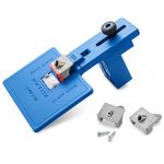 Rockler Corner Key Dowel Jig – Premium Doweling Jig For Decorative Mitered Joints – Dowel Hole Jig w/Molded Reference Lines - Woodworking Jigs Includes 1/8'', 1/4'', 3/8'' Drill Guide– Dowel Tool Kit