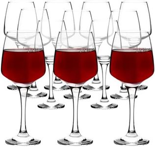 Homiu Wine Glass Florence Collection 400ml Long Stem Large Glasses Red or White Wines (24 Pack)