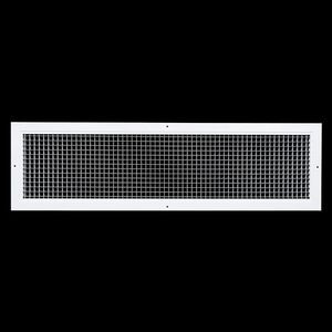 Fits 8x32 and 32x8 Duct Opening | Aluminum Eggcrate Return Air Grille | Low Noise & High Air Flow, Rust Proof Vent Cover Grill for Sidewall & Ceiling | White | Outer Dimensions: 9.75" X 33.75"