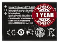 Original BV-6A Battery Compatible for Nokia 8110 4G (TA-1067, TA-1071) | Banana 2060 3606 5250 - (1500mAh) - 1 Year Warranty_MC5