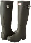 Hunter Women's Original Tall Rain Boot - Dark Olive -9