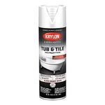 Krylon K04502007 Tub & Tile Ultra Repair Finish Spray Paint, Aerosol, Bright White