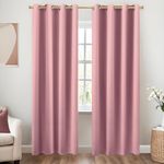 KOUFALL Boho Curtains 2 Panels,Blac