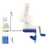 Traipy Yarn Ball Winder with Knitting Needles Set, Hand Operated, 4 Ounce Capacity, Swift Yarn Winder for Wool