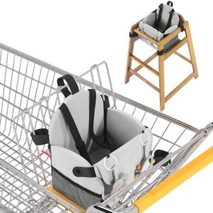 BALAPET Shopping Cart Cover for Baby with Sensory Toys, Comfortable Foam Support High Chair Cover,Padded Toddler Shopping Cart Cover Grocery Cart Cover(Gray)