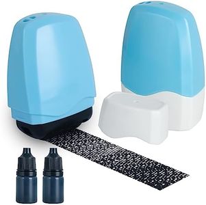HOMESAN Identity Theft Protection Roller Stamp, Blue, HS-009