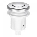 sourcing map Garbage Disposal Air Switch Button 32mm Dia Self Locking for Sink Top Waste Disposer