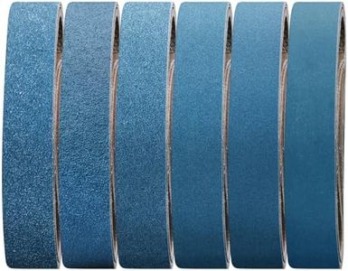 10-Piece 2 x 27 Inch 40-400 Grit Zirconia Sanding Belts, Heavy Duty Long-Lasting Sanding Bands for Belt Sander, Rust Paint Removal, Wood Metal Grinding and Finishing