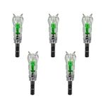 Letszhu Lighted Nocks Automatic Crossbow Bolts Nock with 7.60mm/.299" for Hunting Target Shooting (5 Pack) (Green)