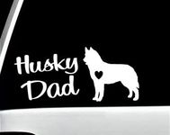 Fprqlyze Husky Dad Dog Decal Sticker for Car Window Pet Lover Vinyl Sticker