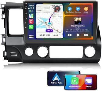 Car Stereo Radio for Honda Civic 2006 2007 2008 2009 2010 2011 with Wireless Carplay Andriod Auto Bluetooth GPS Navigation,10.1'' Android Touch Screen Radio 2G Ram 32G ROM